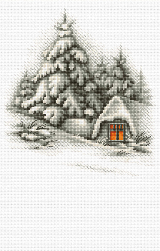 Cross Stitch Kit Luca-S - Winter Landscape, B2279