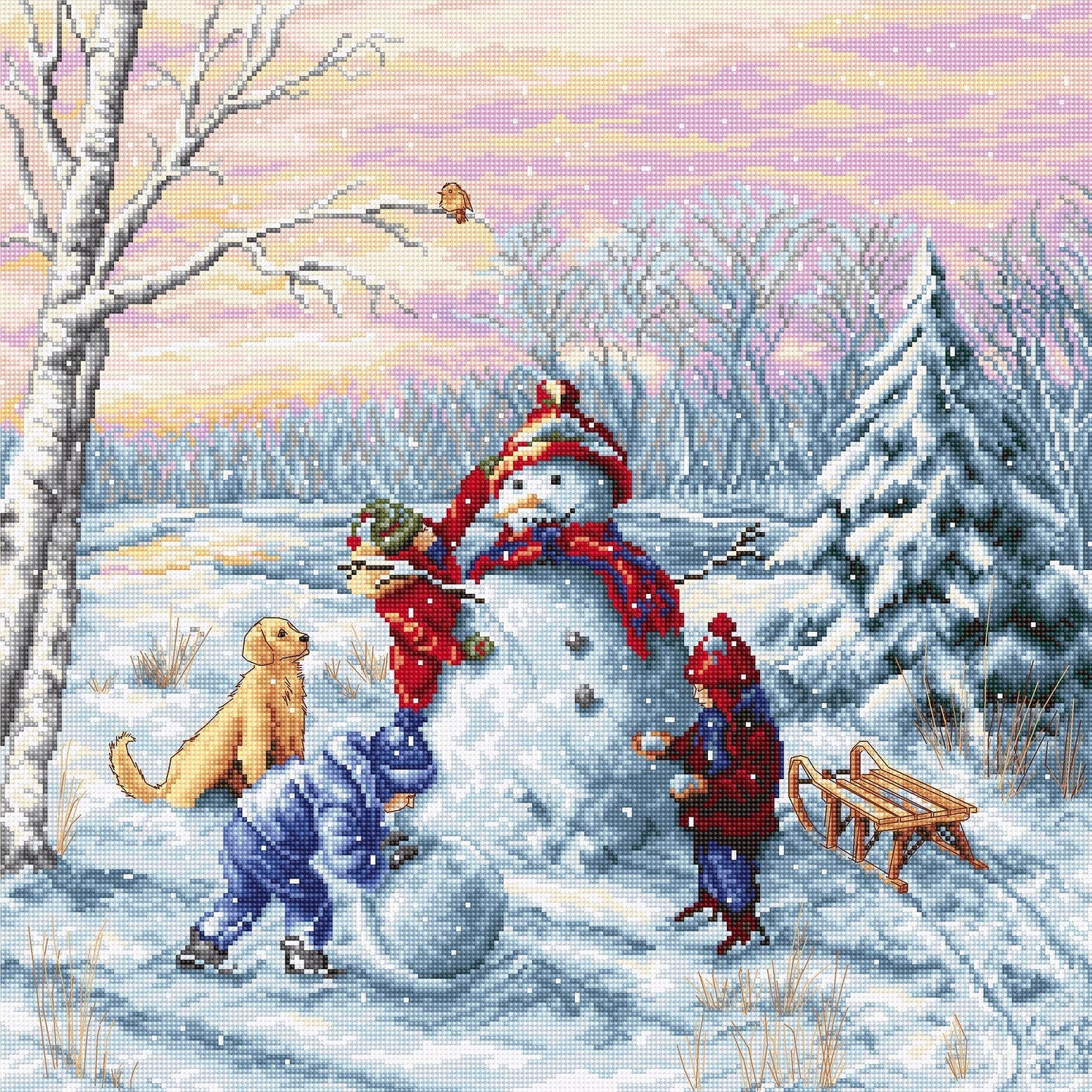 Cross Stitch Kit Luca-S - Merry Christmas, B2358