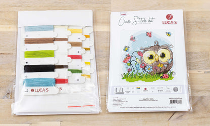 Cross Stitch Kit Luca-S - Happy Owl, B1401