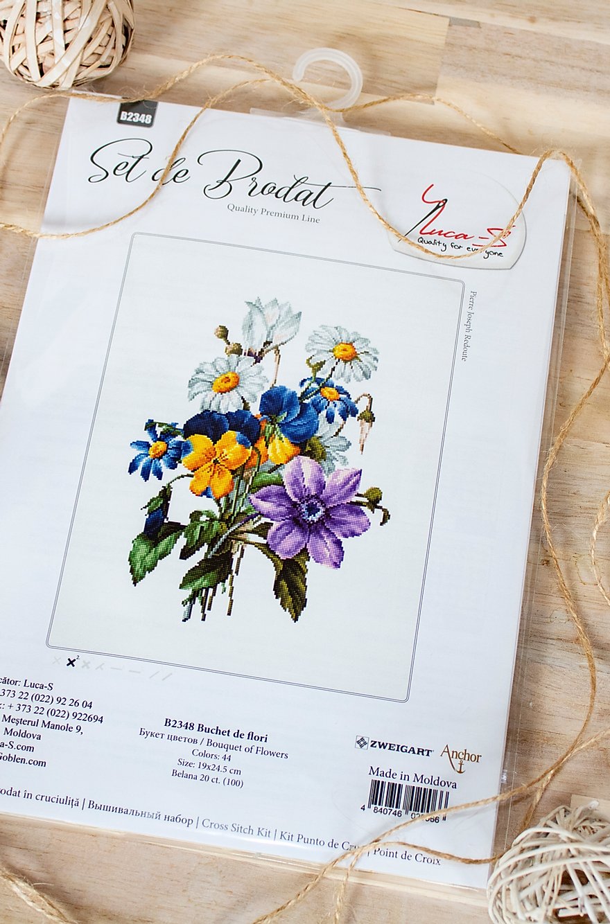 Cross Stitch Kit Luca-S - Flower Bouquet, B2348