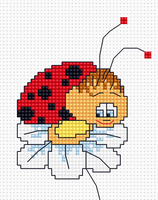 Cross Stitch Kit for Beginners -  Kids Embroidery Kit B064