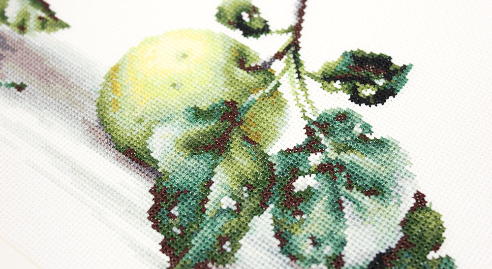 Набор для вышивки крестом Luca-S - Натюрморт с яблоками, B2259