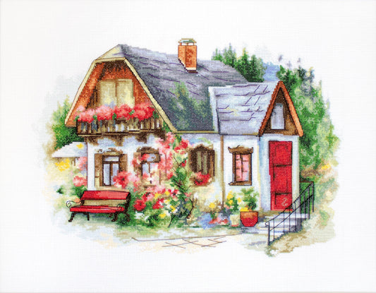 Cross Stitch Kit Luca-S - Beautiful Country House, BU4005