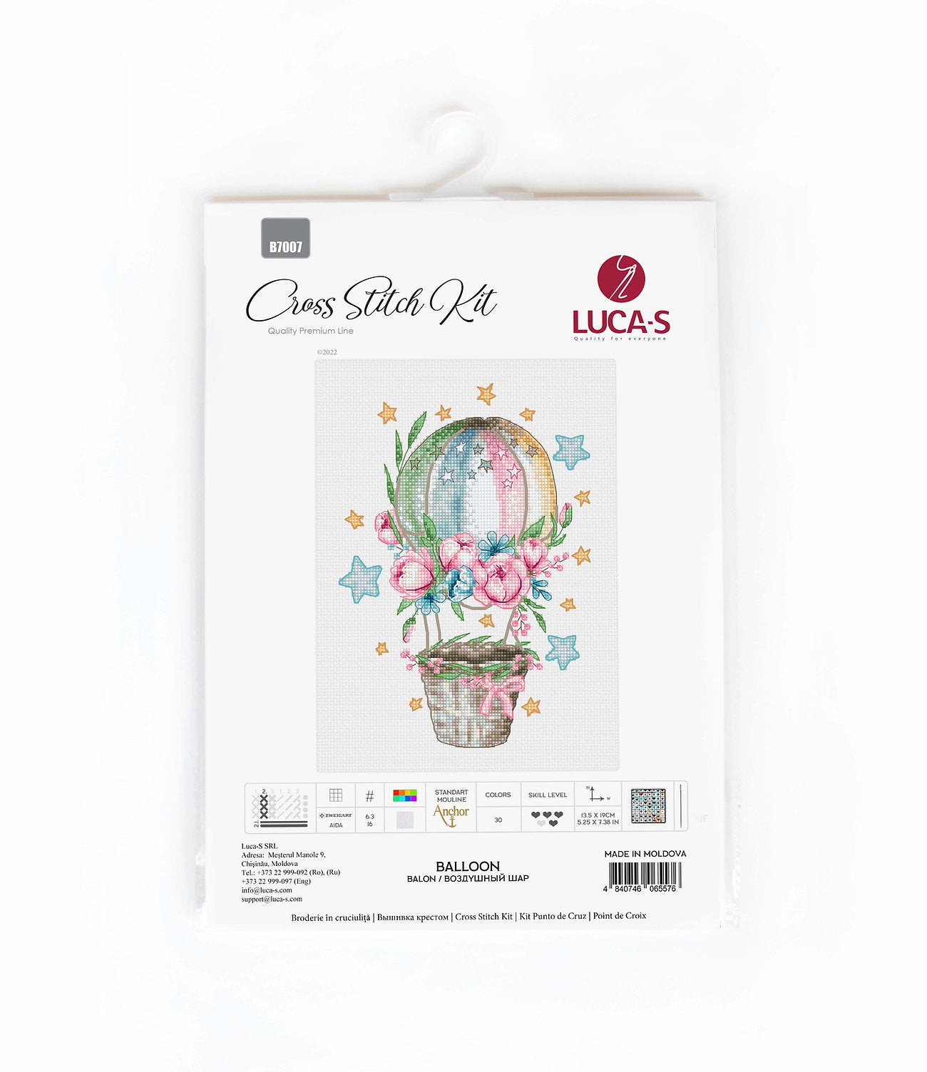 Cross Stitch Kit Luca-S - Balloon - HobbyJobby