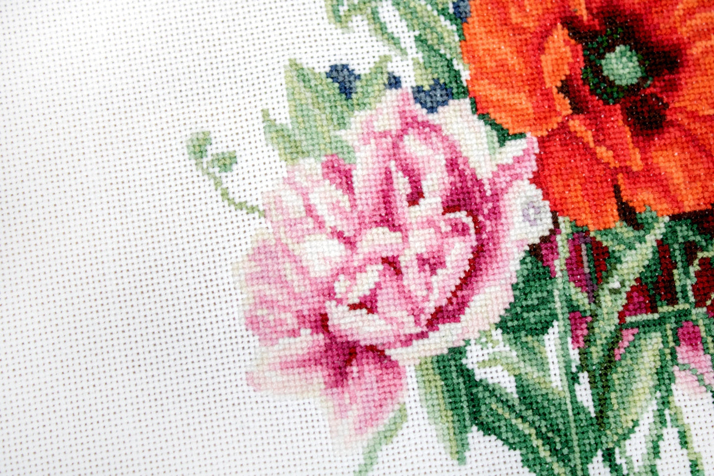 Cross Stitch Kit Luca-S - Bouquet with Poppy and Peony, B2350