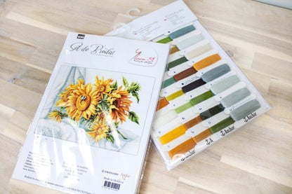 Cross Stitch Kit Luca-S - Sunflowers - HobbyJobby