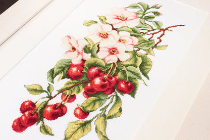 Cross Stitch Kit Luca-S - Composition with Cherry B205