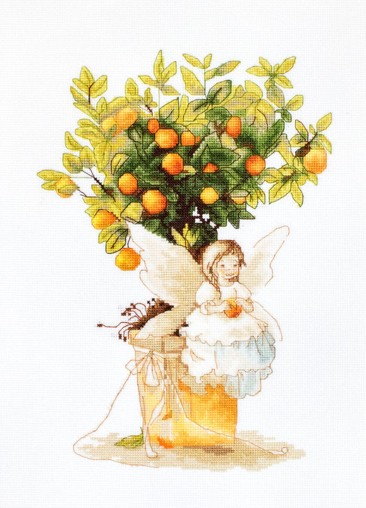Набор для вышивки крестом Luca-S - Фея апельсинового дерева, B1112