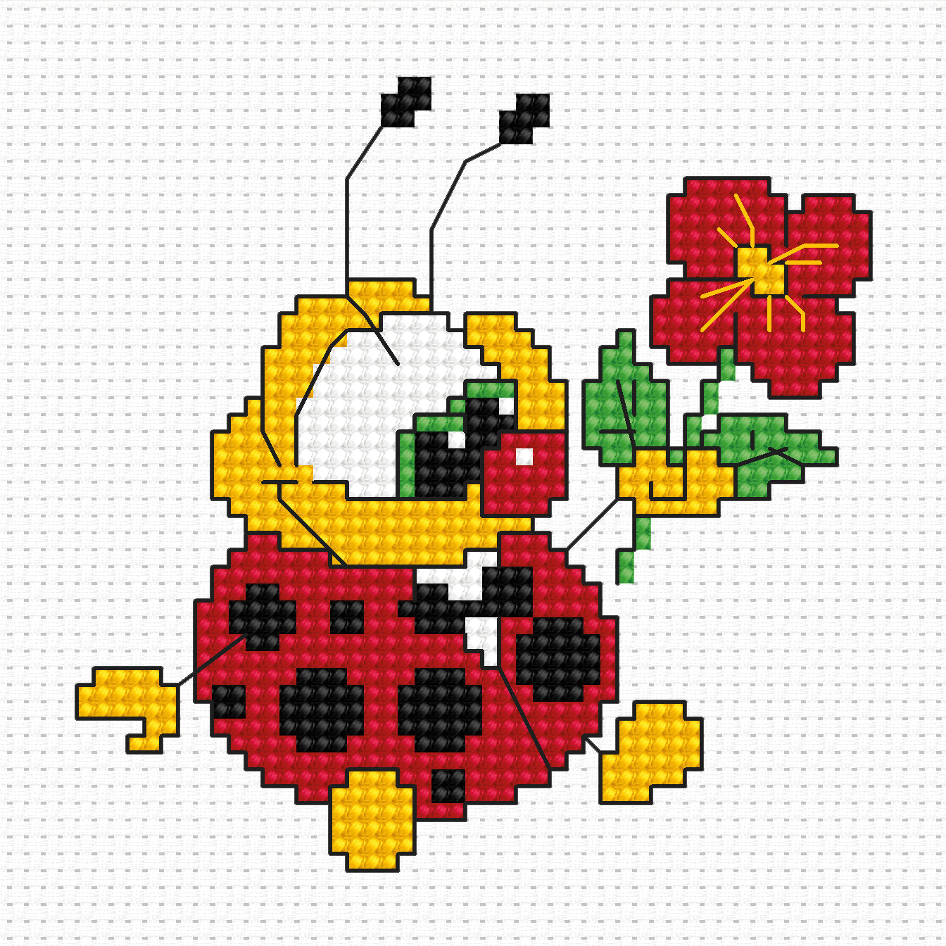 Cross Stitch Kit for Beginners -  Kids Embroidery Kit B062