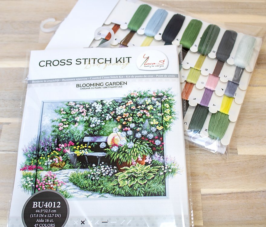 Cross Stitch Kit Luca-S - Blooming Garden, BU4012