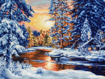 Cross Stitch Kit Luca-S - Winter Landscape, B477