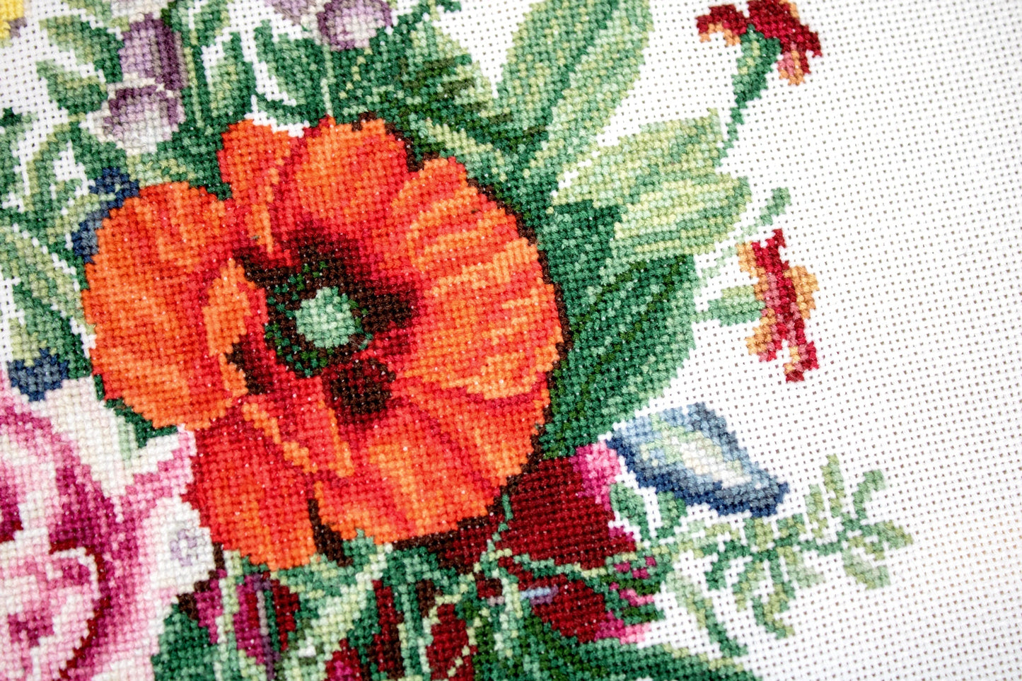 Cross Stitch Kit Luca-S - Bouquet with Poppy and Peony, B2350