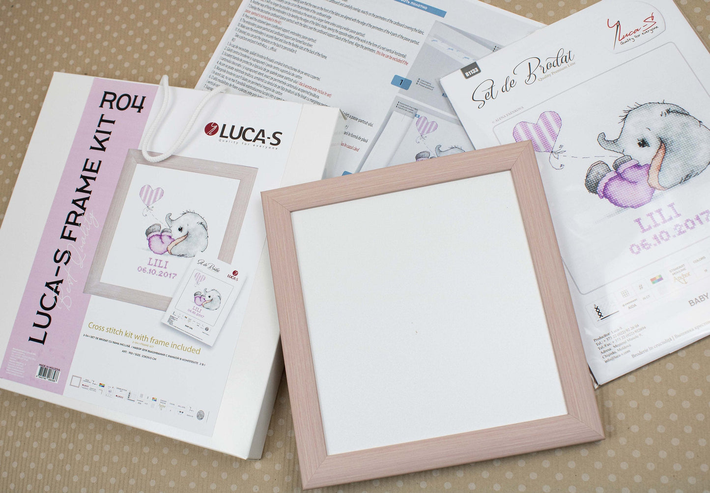 Cross Stitch Kit with Frame Included - Luca-S, R04