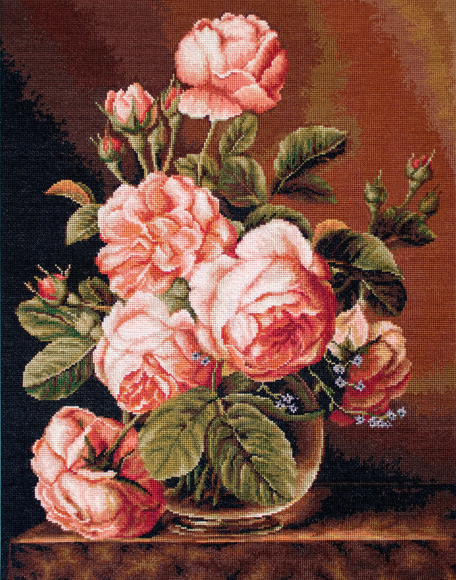 Cross Stitch Kit Luca-S - Vase of Roses, B488