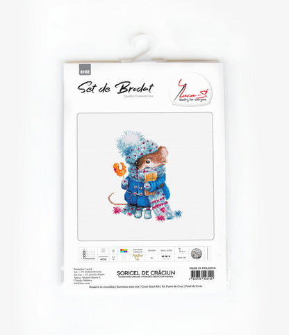 Cross Stitch Kit Luca-S - Christmas Mouse, B1168