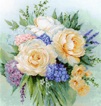 Cross Stitch Kit Luca-S - Floral Bouquet, B2370