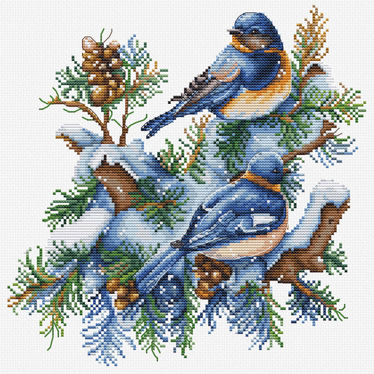 Cross Stitch Kit Luca-S - The Birds-Winter, B2418