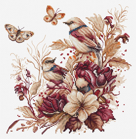 Cross Stitch Kit Luca-S - The Birds-Autumn, B2419