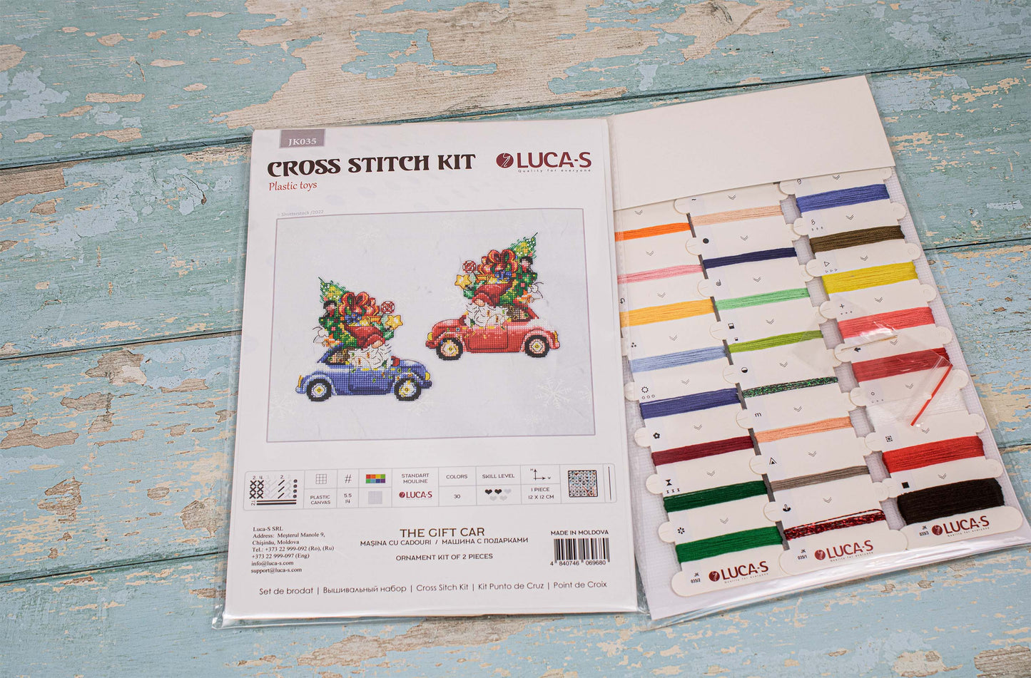 Toys Cross Stitch Kit Luca-S - The Gift Car, JK035