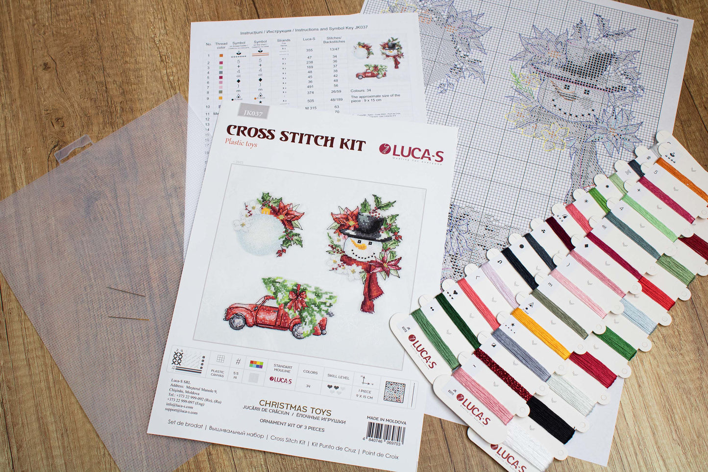 Toys Cross Stitch Kits - Christmas Toys, JK037